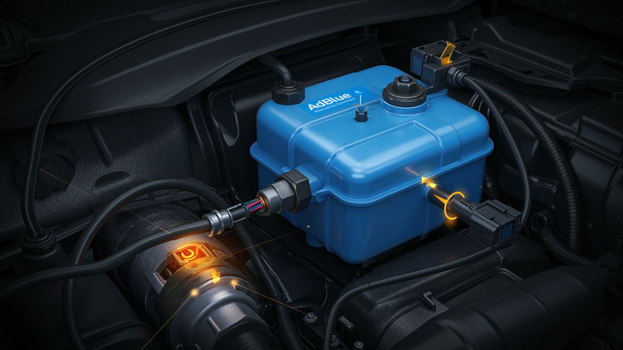 P20B9 / P20BA: calentador del tanque AdBlue defectuoso